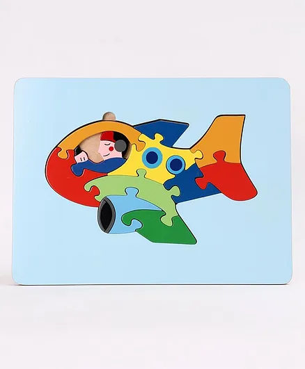Meraki Airplane Jigsaw Puzzle - 10 Pieces
