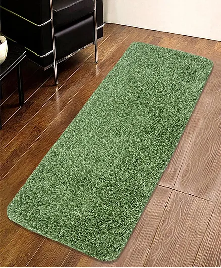 Saral Home Cotton Floor Runner - Green