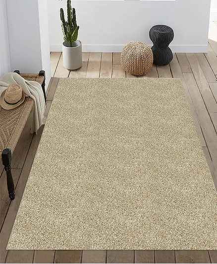 Saral Home Microfiber Carpet - Golden