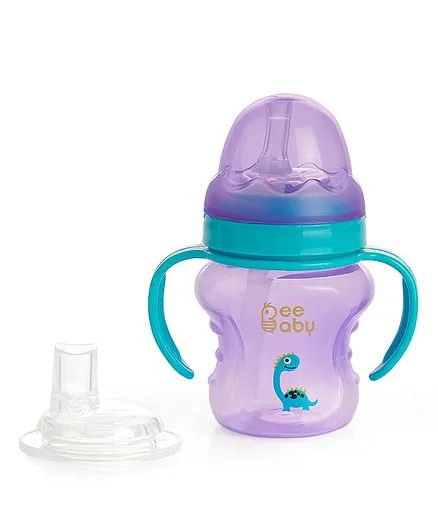 BeeBaby 2 in 1 Spout & Straw Sippy Cup Purple - 150 ml