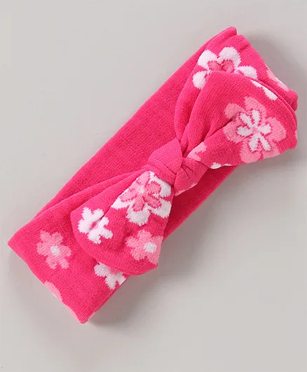 Babyhug Headbands with Bow Motif - Pink