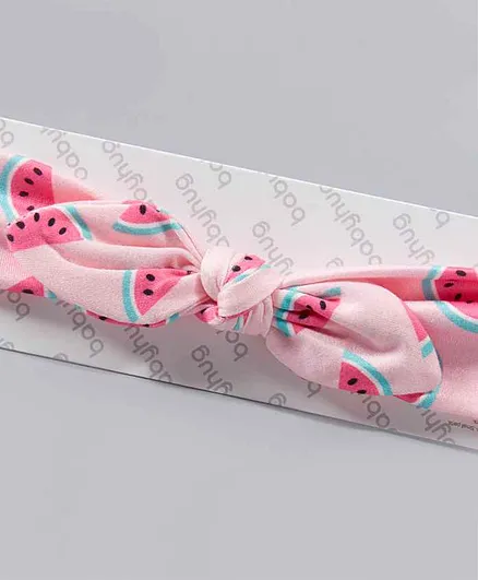 Babyhug Headbands with Bow Motif - Pink
