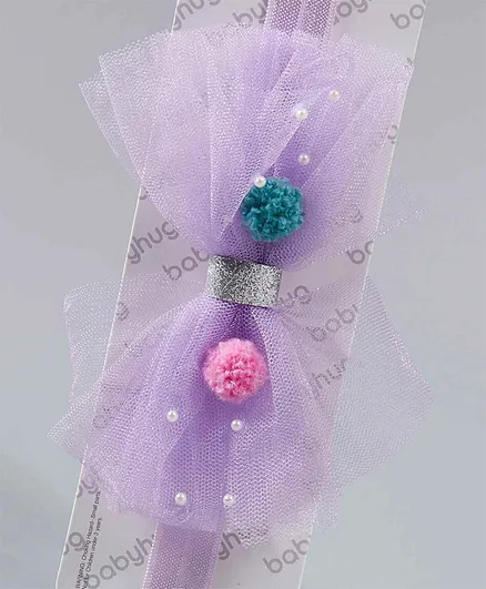 Babyhug Headbands with Bow Motif - Blue