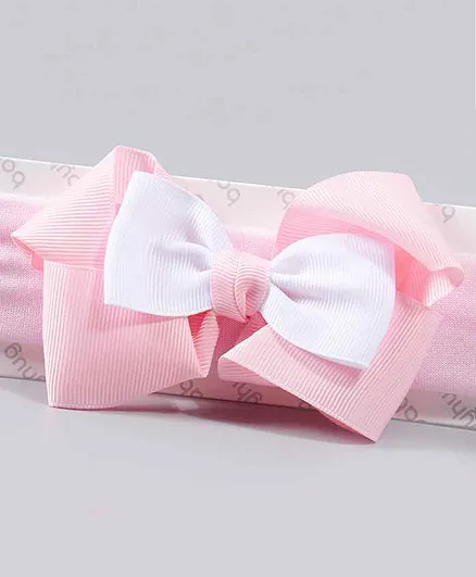 Babyhug Headbands with Bow Motif - Pink
