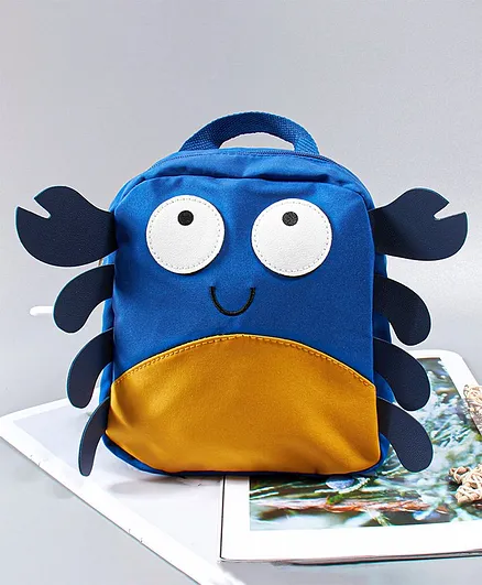 Babyhug Fashion Backpack Crab Design - Blue