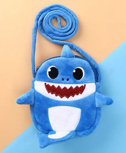 Baby Shark Plush Sling Bag - Blue