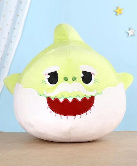 Baby Shark Plush Pillow Grandpa Shark Shape - Green