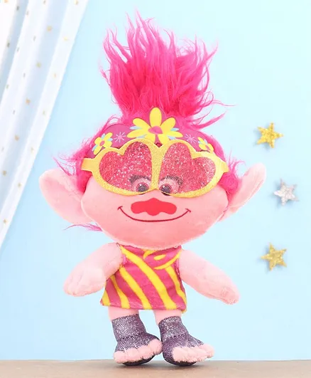 Trolls Poppy Star Plush Soft Toy Pink - Height 20 cm