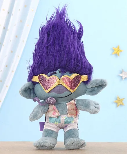 Trolls Star Branch Plush Soft Toy Purple - Height 20 cm