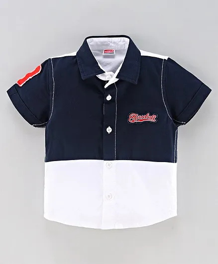 Babyhug Half Sleeves Shirt - Blue