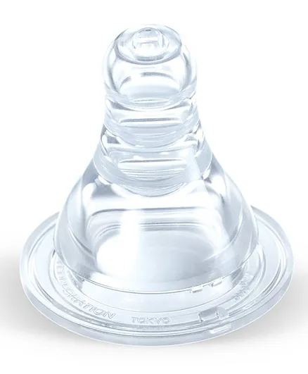 Pigeon Peristaltic Small Size Nipple Pack of 3 - White