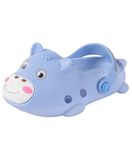 Yellow Bee Cow Pattern Clogs - Dark Blue