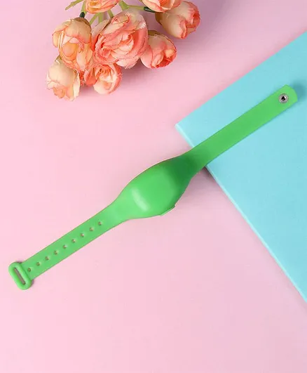 Silicone Sanitizer Refillable Wrist Band - Green