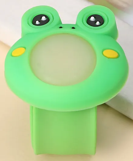 Mosquito Repellent Cartoon Slap Bracelet with 1 Sticker - Green