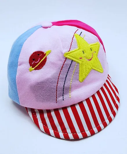 Kid-O-World Star Patch Cap - Circumference 20cm - Light Pink