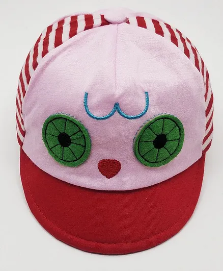 Kid-O-World Big Eyes Patch Detailing Cap - Light Pink