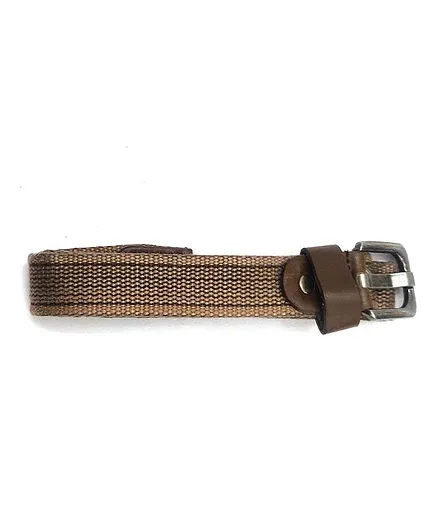 Kid-O-World Textured Canvas Belt - Brown