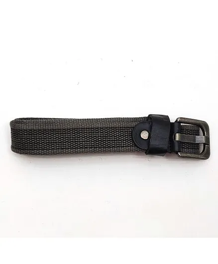 Kid-O-World Textured Canvas Belt - Grey