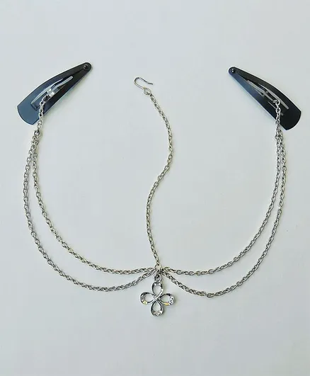 Lime By Manika Dainty Headchain - Silver
