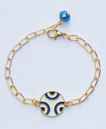 Lime By Manika Evil Eye Moonlit Sky Bracelet - White Golden
