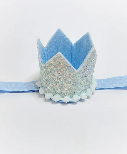 Aye Candy Crown Glitter Headband - Blue