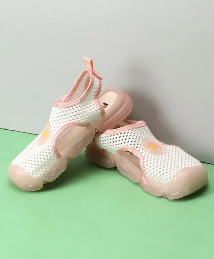 Hoppipola Hollow Out Sandal Style Shoes - Pink