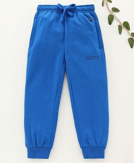 Ed-a-Mamma Full Length Washed Knit Joggers - Royal Blue