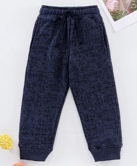 Rikidoos Printed Shorts - Navy Blue