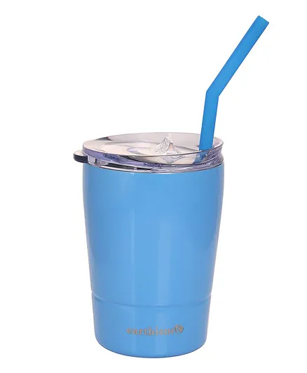 Earthism Double Wall Insulated Stainless Steel Sipper Tumbler Blue - 250 ml