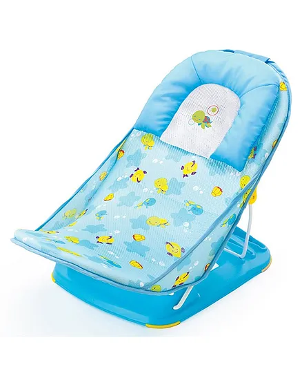 Mastela Deluxe Baby Bather Fish Print - Blue
