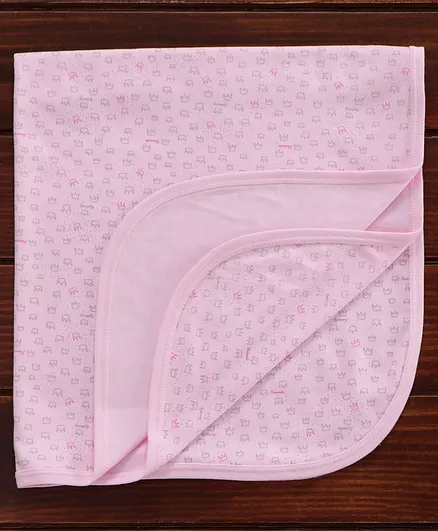 Simply Cotton Wrapper Crown Print - Light Pink