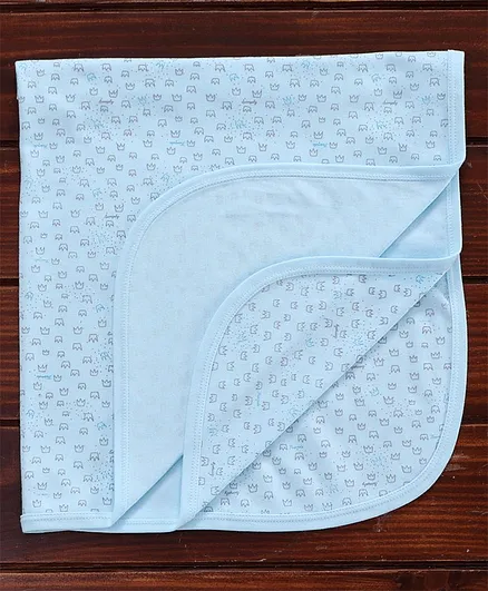 Simply Cotton Wrapper Crown Print - Blue