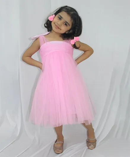 Chopuco Sleeveless Bow Dress - Pink