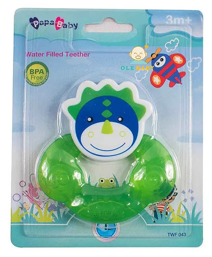 Ole Baby BPA Free Water Filled Silicone Teether - Green