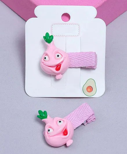 TMW Kids Veggie Turnip Alligator Hair Clip - Pink