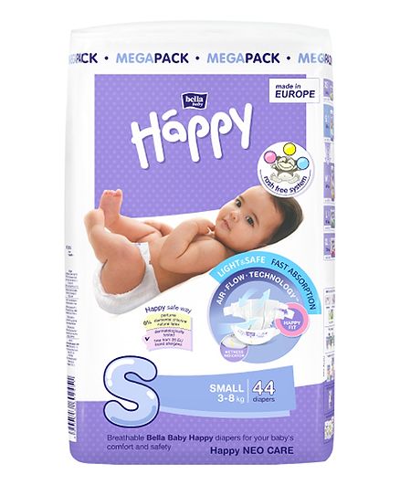 Bella Baby Happy Diapers Small - 44 Pieces