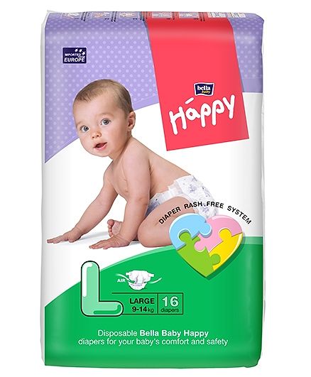 Bella Baby Happy Diapers Large - 16 Pieces
