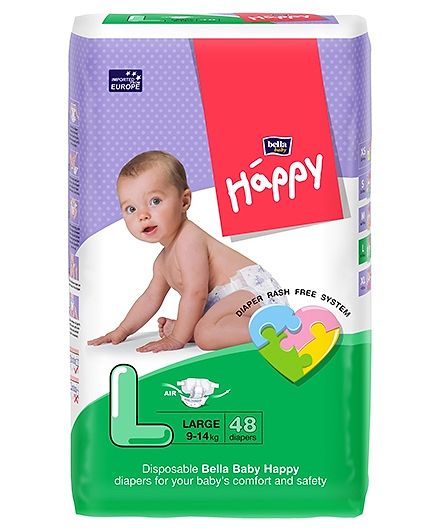 Bella Baby Happy Diapers Large - 48 Pieces
