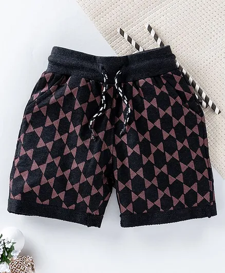 Flenza Print Shorts - Black