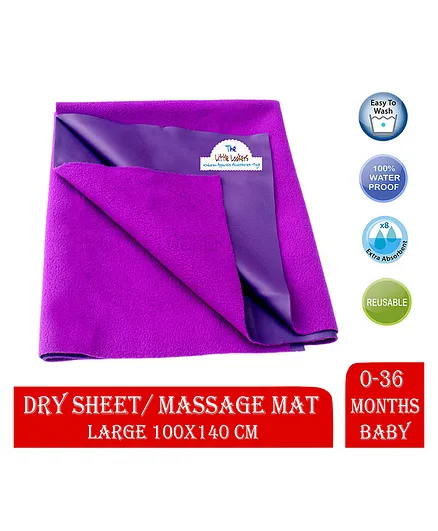 The Little Lookers Baby Dry Sheet Large - Purple