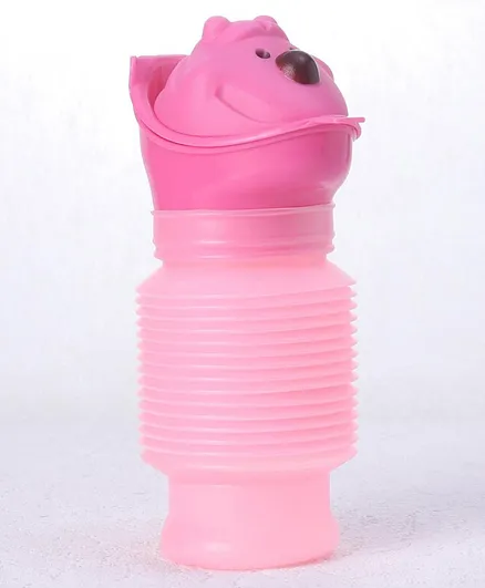 Travel Pee Trainer Animal Shape Pink - 600 ml