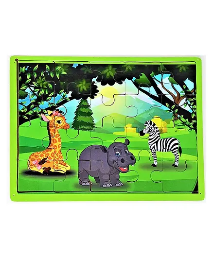 A&A Kreative Box Dual Sided Jungle Book Themed Puzzle Board - 21 Pieces