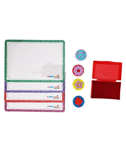My House Teacher Stamping Art Activity Busy Bag - Multicolor