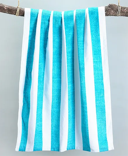 Pine Kids Stripe Towel - Blue White