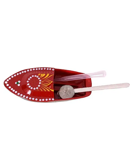Kuhu Creations Supreme Practical Science Learning Tin Boat Water Toys - Red