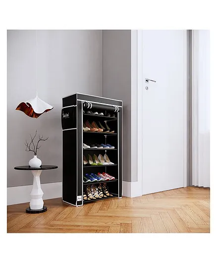 Fabura 6 Shelves Storage Unit - Black