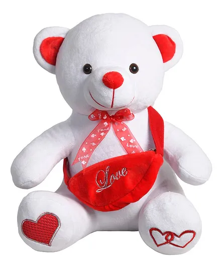 Ultra Teddy Bear Soft Toy White - Height 32.5 cm