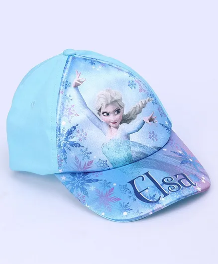 Pine Kids Cap Disney Frozen Elsa Print Blue - Circumference 51 cm