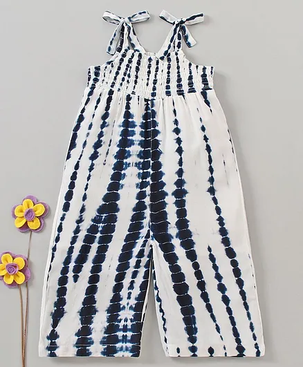 Babyhug Sleeveless Romper Printed - Blue
