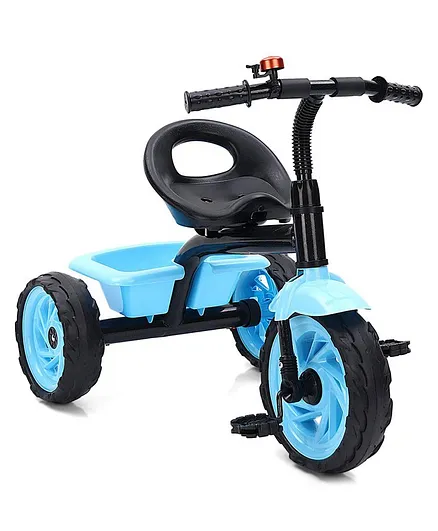 Tricycle with Storage Basket - Blue Black